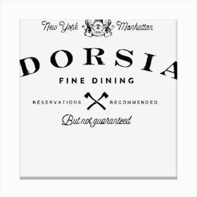 Dorsia Fine Dining Canvas Print