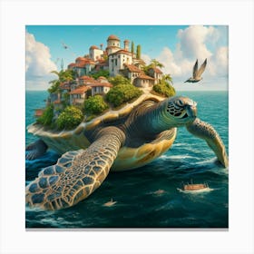 Turtle Island 1 Canvas Print