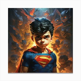 Super Shadows Boy Of Tomorrow Art Print 2 Canvas Print