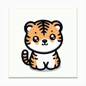 Cute Tiger 4 Canvas Print