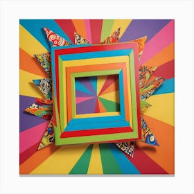 Rainbow Frame Canvas Print