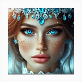 Ice queen Canvas Print