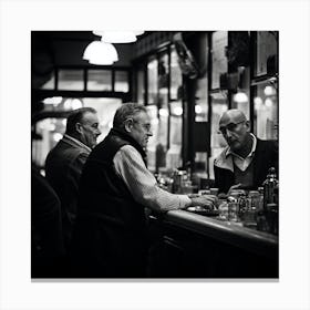 Men At The Bar Canvas Print