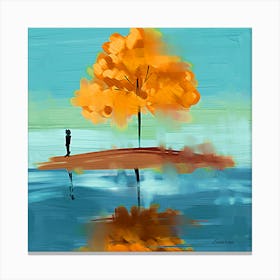 Tree In The Water Canvas Print