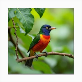 Colorful Bird Canvas Print