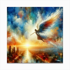 Angel In The Sky 2 Canvas Print