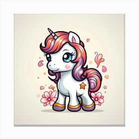 Little Unicorn 10 Canvas Print