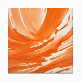 Orange Swirl Canvas Print