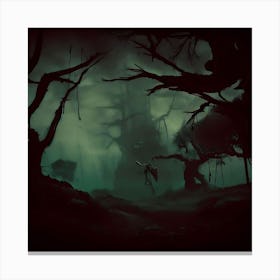 Terrors In The Wild Canvas Print