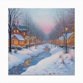 Winter'S Night Canvas Print