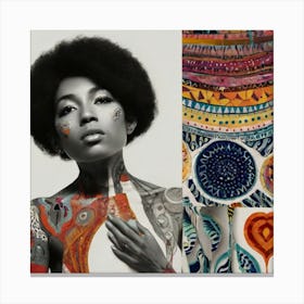 Naomi Campbell Canvas Print