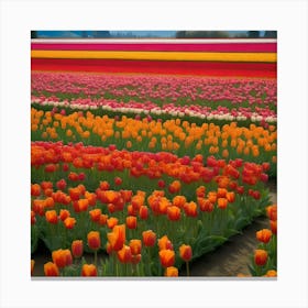 Tulip Field Canvas Print