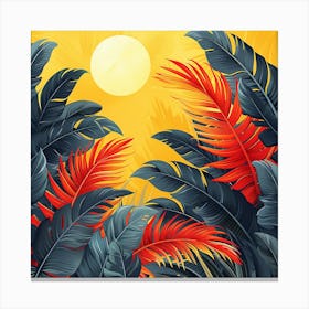 Sun in the Tropics - abstract art, abstract painting  city wall art, colorful wall art, home decor, minimal art, modern wall art, wall art, wall decoration, wall print colourful wall art, decor wall art, digital art, digital art download, interior wall art, downloadable art, eclectic wall, fantasy wall art, home decoration, home decor wall, printable art, printable wall art, wall art prints, artistic expression, contemporary, modern art print, unique artwork, Canvas Print