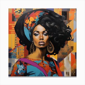 Afro-American Woman 11 Canvas Print