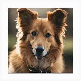 Portrait Of A Dog Canvas Print