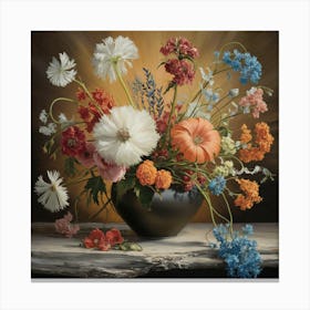 Flowers In A Vase 19 Canvas Print