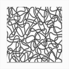 Black And White Seamless Pattern Canvas Print
