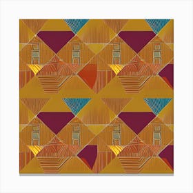 Abstract Geometric Pattern 4 Canvas Print