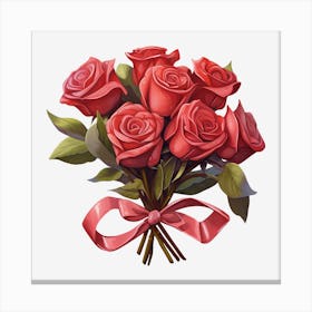 Bouquet Of Roses 14 Canvas Print