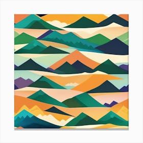 Abstract Mountains 5 Canvas Print