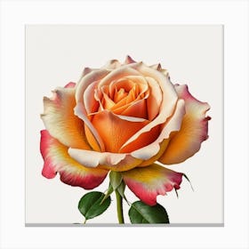 Orange Rose Canvas Print