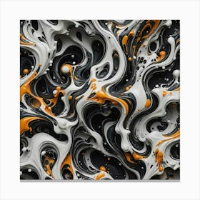 Black and White Abstract Art 220 Canvas Print