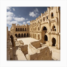 Courtyard Of An Ancient City Canvas Print