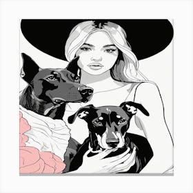 Dog Portrait Canvas Print