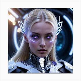 Futuristic Girl 29 Canvas Print