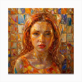 Girl With Red Hair Canvas Print