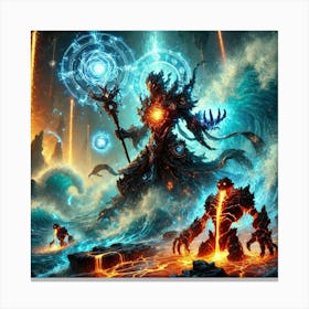 Abyssal Warlocks 1 Canvas Print