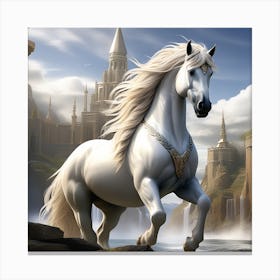 Powerful stallion Canvas Print