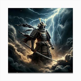 Samurai Lightning Canvas Print