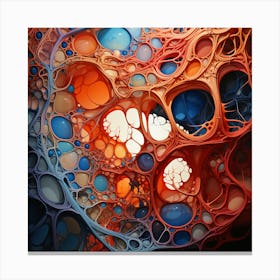 Xhl7071 A Close Up Image Of Red Blue And Orange Paint In The St 07a9ffb7 D5f8 4a11 9cad 20e1ae05bca3 Canvas Print