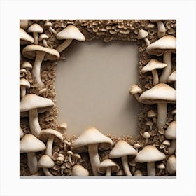 Mushroom Frame 6 Canvas Print