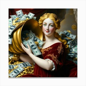 Goddess of Money19 Canvas Print