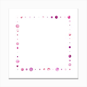 Codigo Pink Square Canvas Print