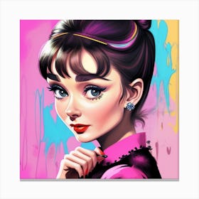 Audrey Hepburn Vintage Artistry Canvas Print