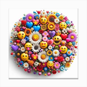 Emojis Smily Canvas Print