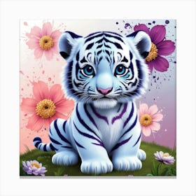 Cute tiger Canvas Print