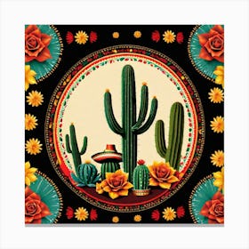 Mexican Cactus 60 Canvas Print