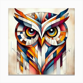 Abstract Owl 1 Canvas Print