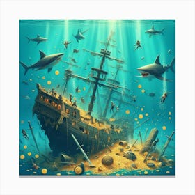 Pirate Ship Canvas Print