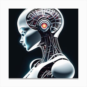 Female Robot 7 Canvas Print