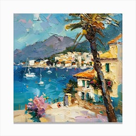 City By The Sea Mallorca Canvas Print