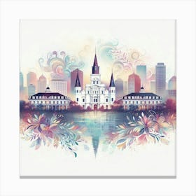 New Orleans Skyline 1 Canvas Print