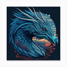 Blue Dragon Canvas Print