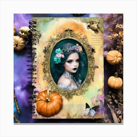 Shabby Chic Dreamy Mist Pastel Junk Journals Magic (1) Canvas Print