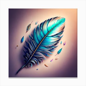 Feather Painting, Feather Art, Feather Painting, Feather Art, Feather Art, Feather Painting, Canvas Print