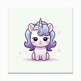 Cute Unicorn, Cute Kawaii, Cute Kawaii, Cute Kawaii, Cute Canvas Print